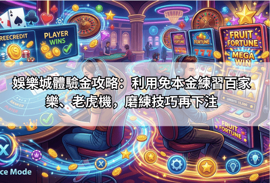 娛樂城體驗金攻略：利用免本金練習百家樂、老虎機，磨練技巧再下注